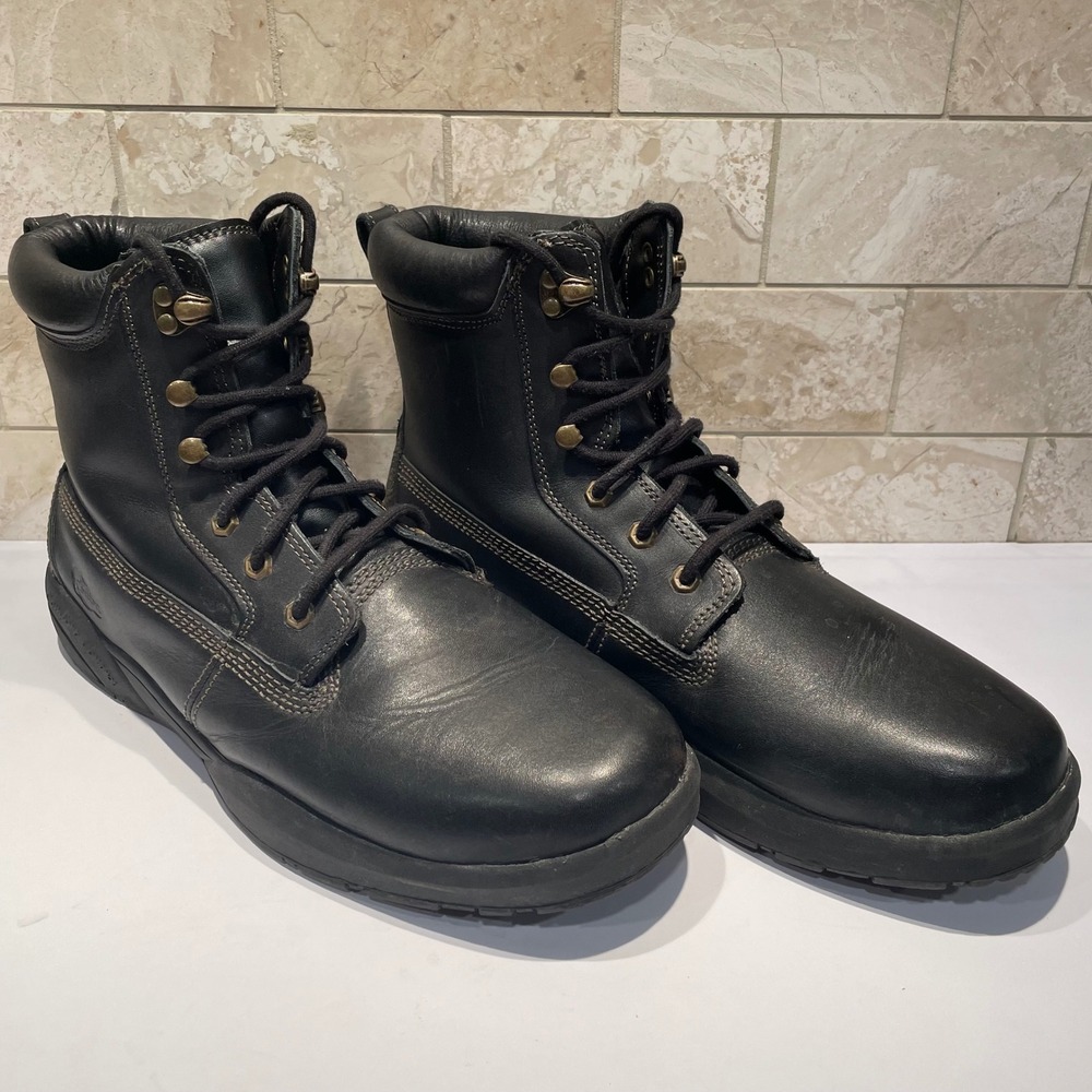 Dr. Comfort Boss‎ Mens Black Leather Therapeutic Work Boots 14XW Extra Wide